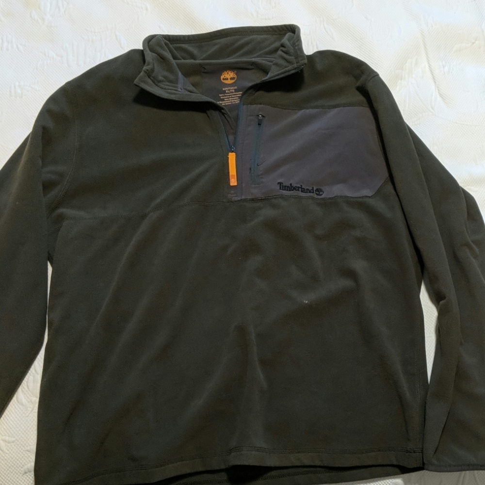 2 timberland 1/4 zips $20 each